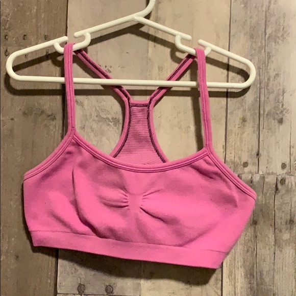 Ivivva Lululemon Racerback Sports Pink Bra - Picture 1 of 4